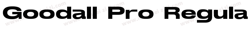 Goodall Pro Regular字体转换